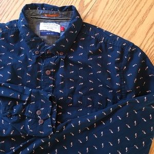 Fox Print Button Down | Host Pick Men's Style!