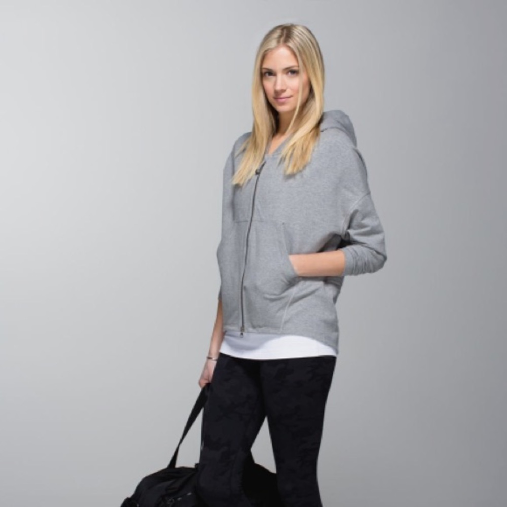 Grey Lululemon hoodie