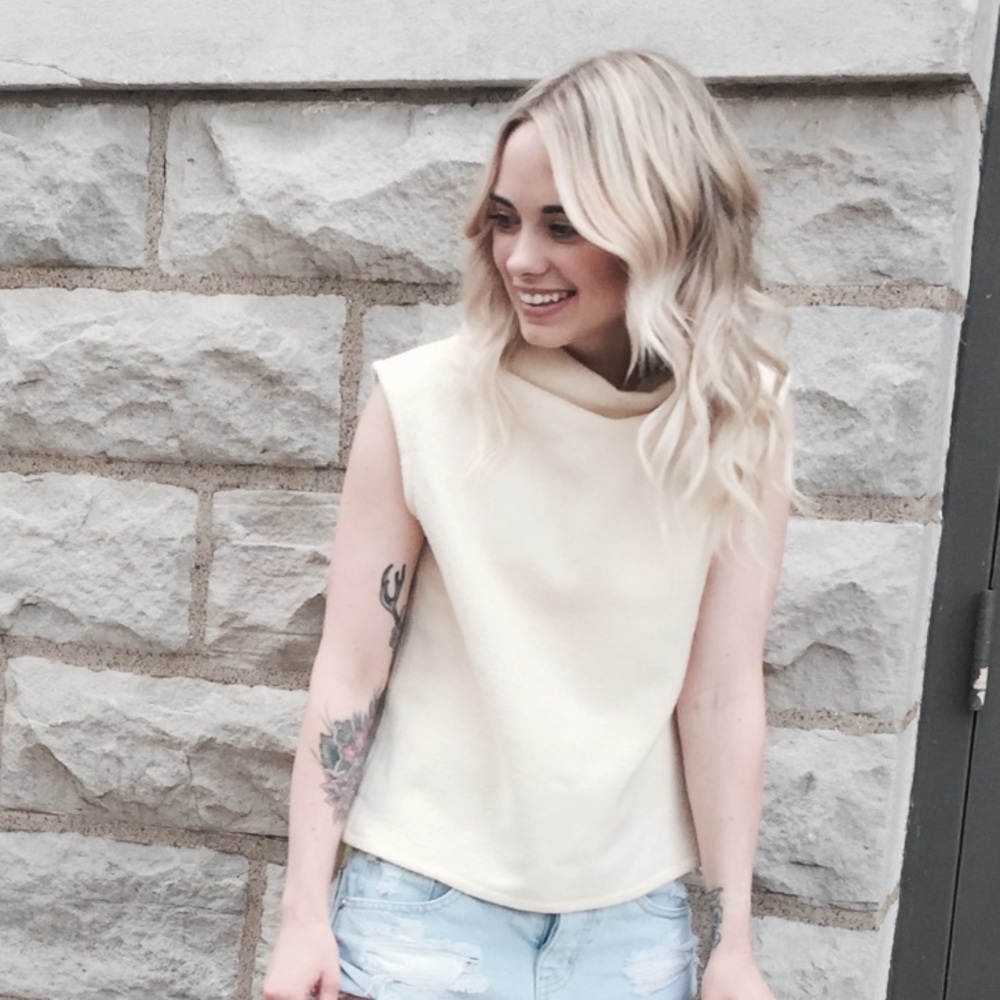 Mock neck top