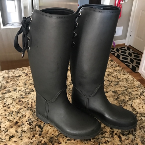 coach tristee rain boots size 10