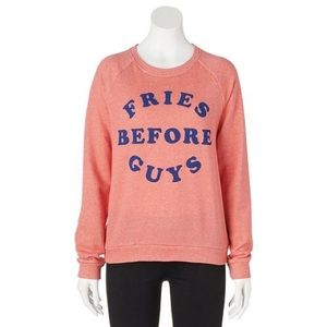 Fries Before Guys Graphic Sweatshirt