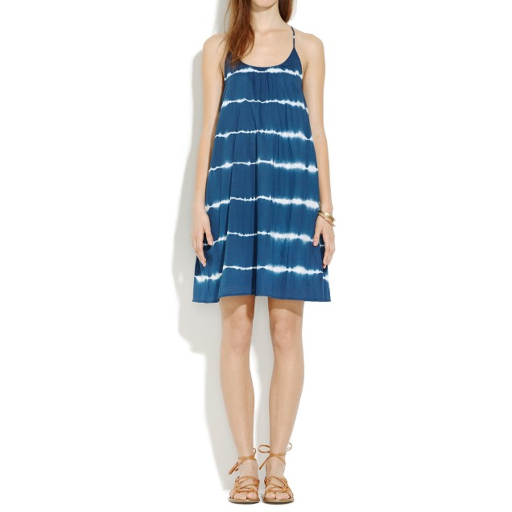 Madewell Backyard Dress in Indigo Shibori