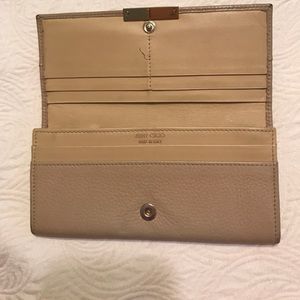 Jimmy Choo tan wallet