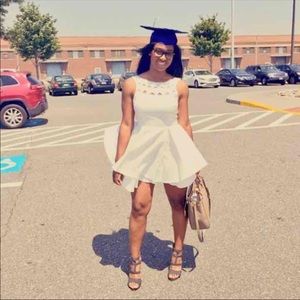 White LuLu's Skater Dress