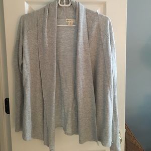 Heather grey open cardigan