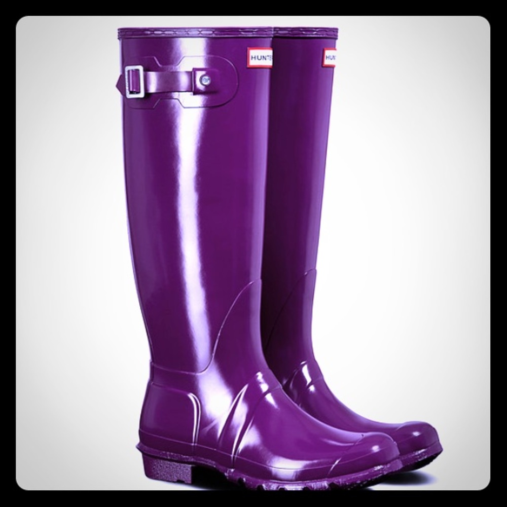 Hunter' Tall Glossy RainBoots