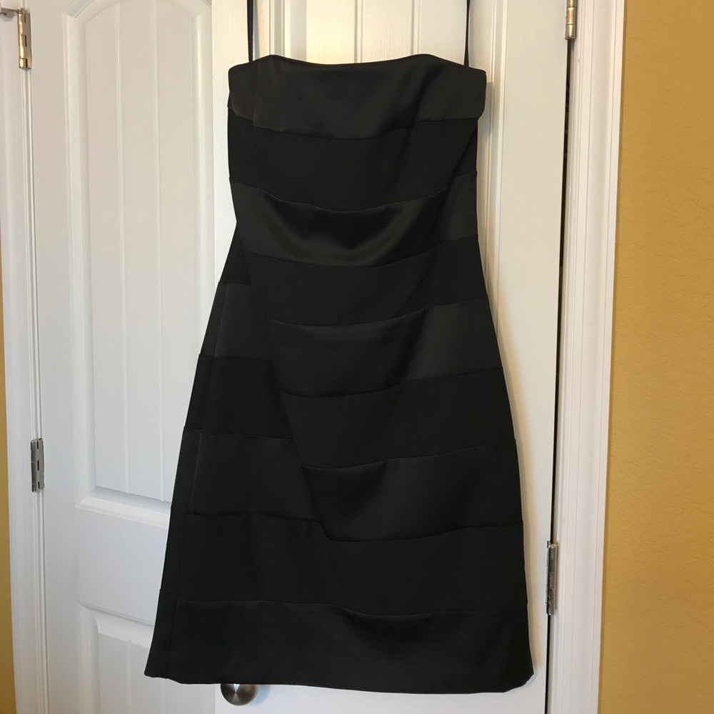 Stripped cocktail dress