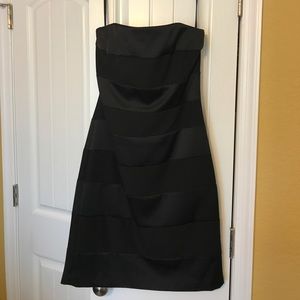 Stripped cocktail dress