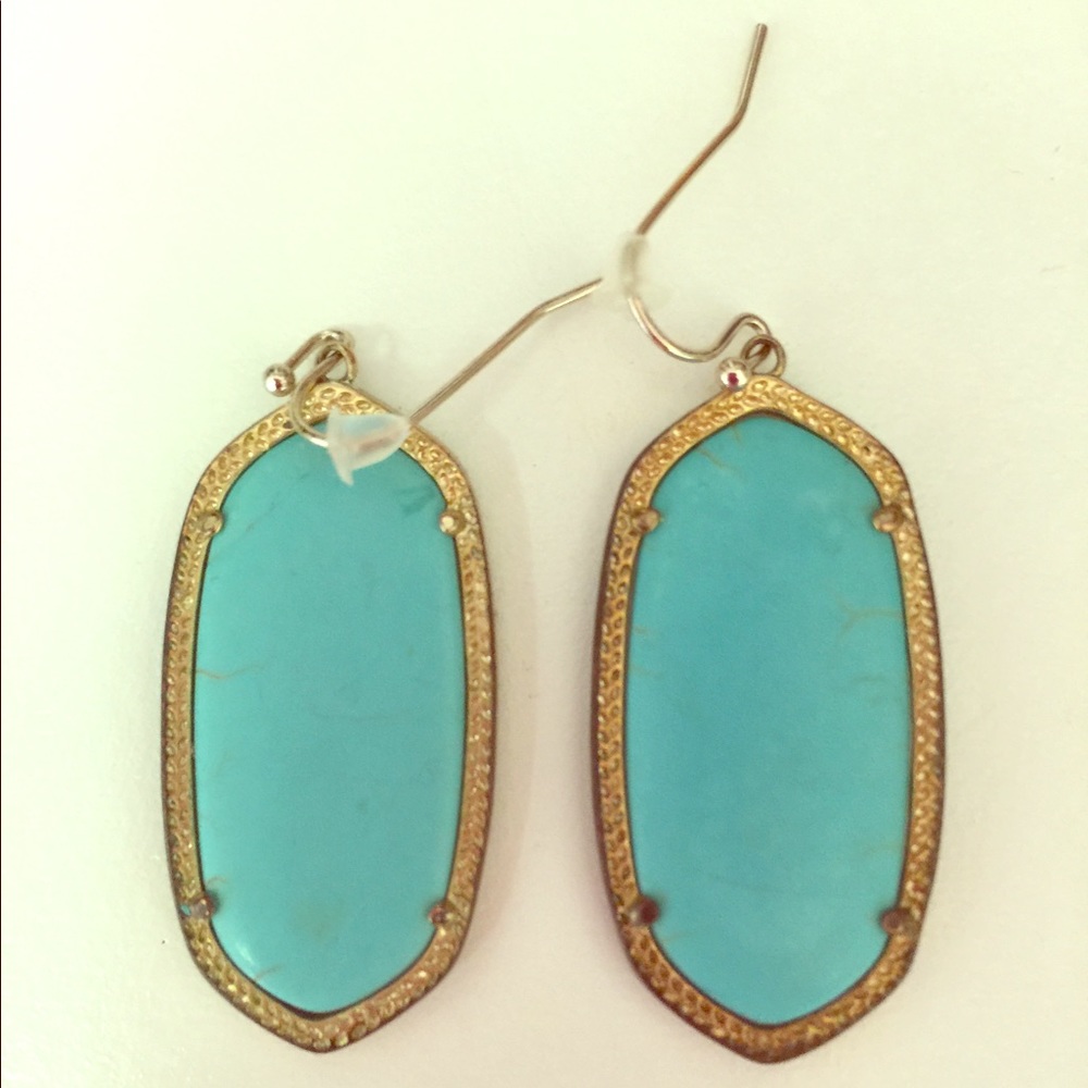 Kendra Scott Elle earrings in turquoise