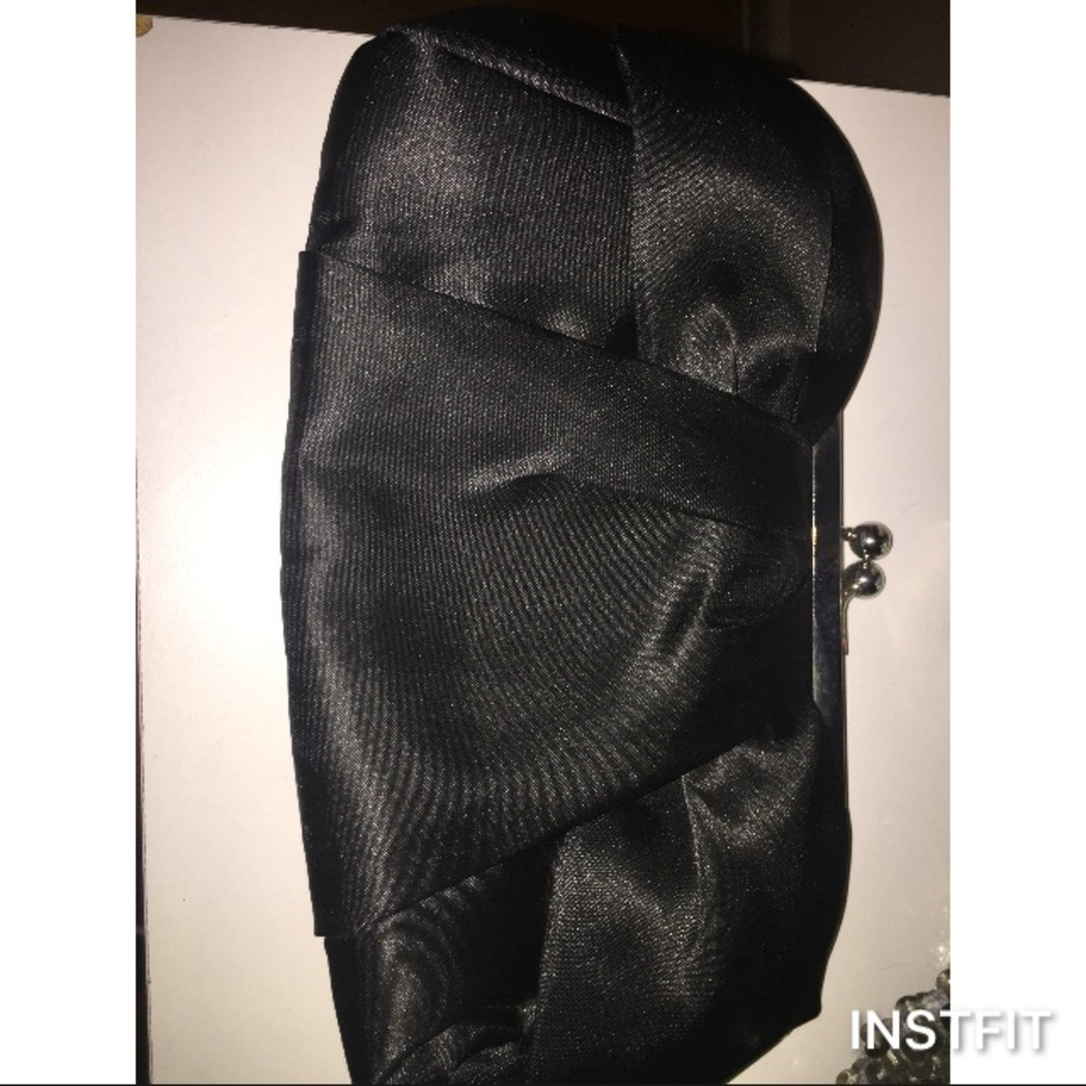 Black Satin Clutch