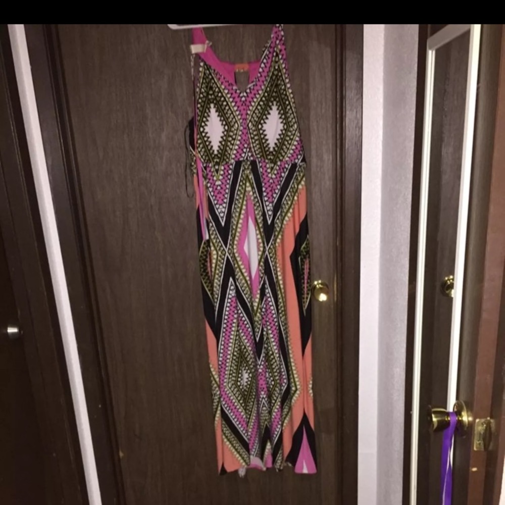 Beautiful long colorful dress