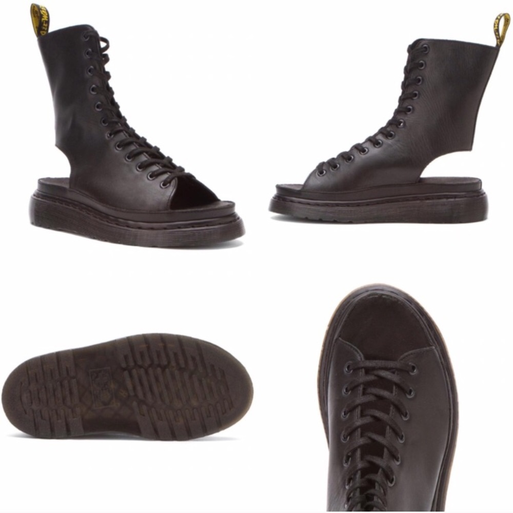 Dr. Martens Bernadette Opened Heel and Toed Boots