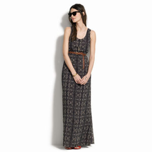 Madewell laceprint maxidress