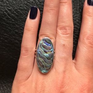😍 handmade sterling silver Paua ring!