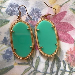 Kendra Scott Inspired Mint Drop Earrings