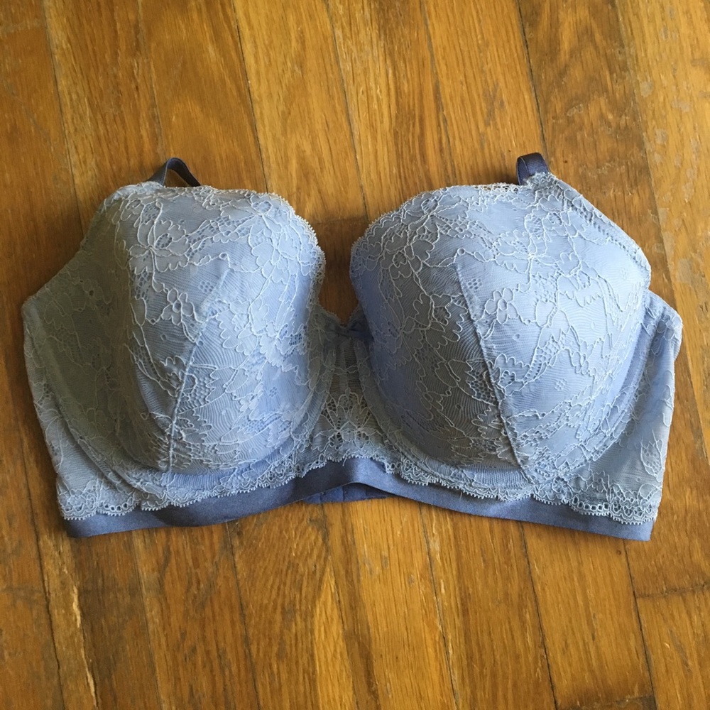 Light blue bra