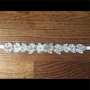 Beaded wedding sash/belt