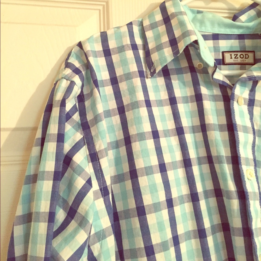 Plaid IZOD Button Down
