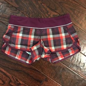 Lululemon two way speed shorts