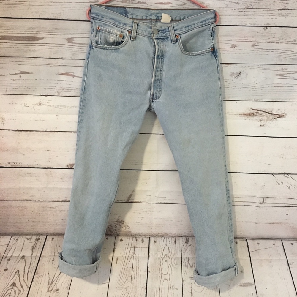 Vintage Levi's 501 xx w32 l32 lightDenim boyfriend