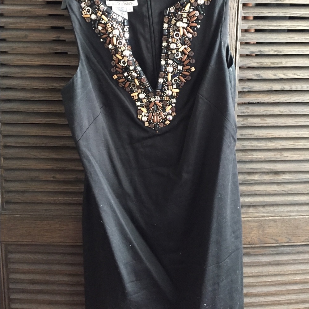 Black Maggie London dress w/ beautiful beading
