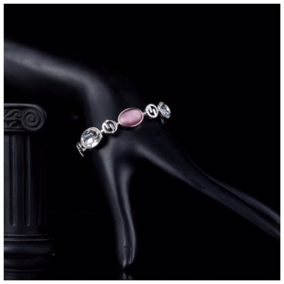 Swarovski Crystals Pink & Silver Bracelet - Picture 4 of 4