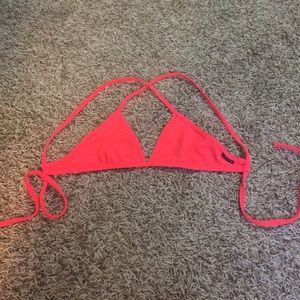 Jolyn Triangle Top - Lava, Small. Tie-back