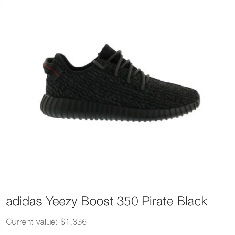Adidas yeezy boost 350 pirate black size 11 1/2