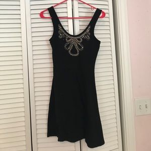 Mini black dress