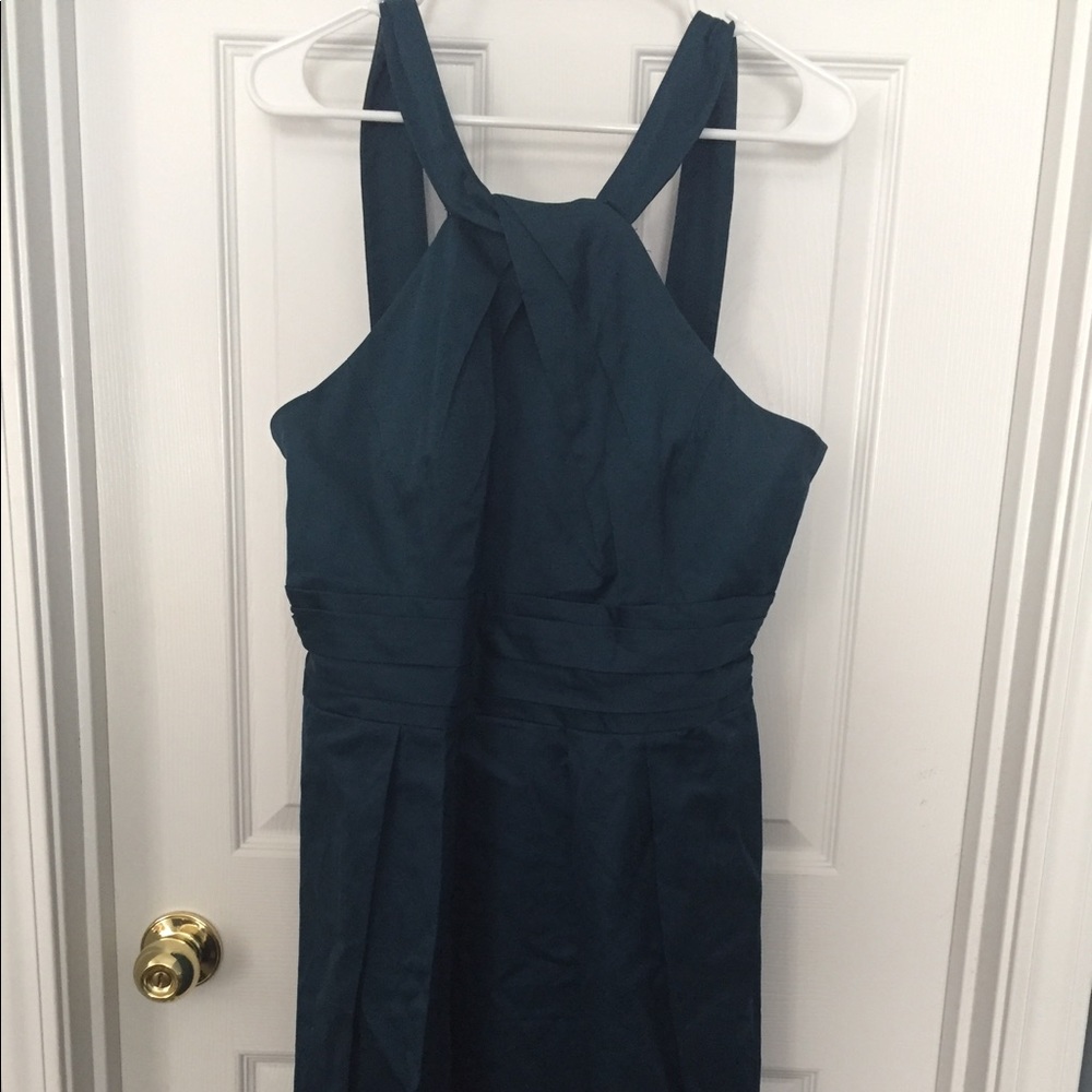 Peacock Y- neck Dress