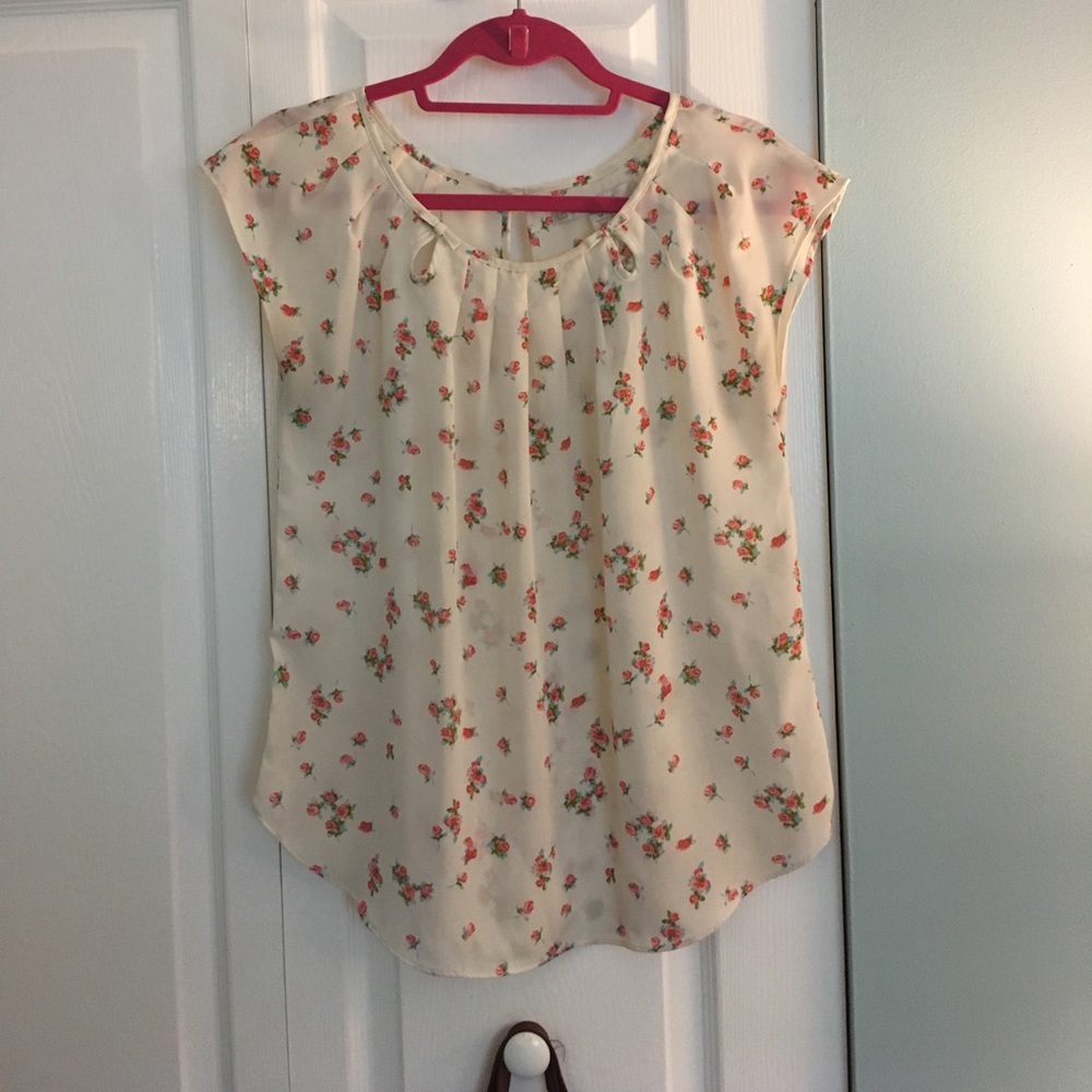 Lauren Conrad Floral Blouse