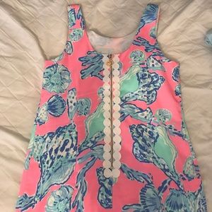 lilly pulitzer size 12 zip up dress