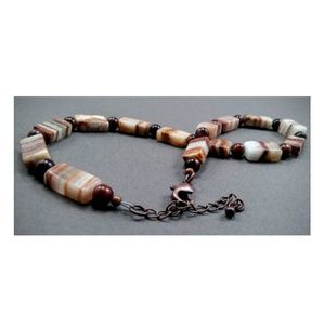 Onyx & Tiger's Eye Choker/ Extender