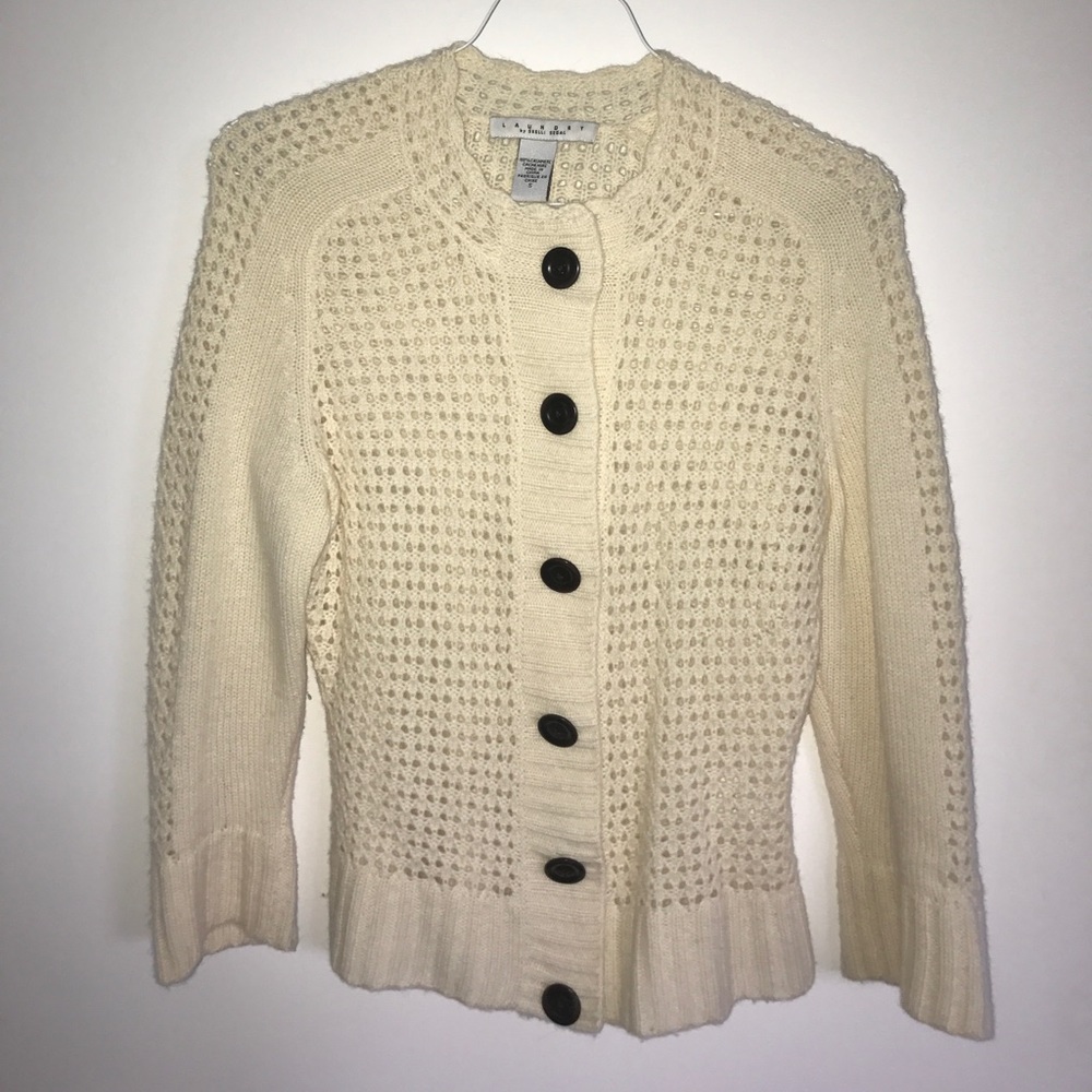 Laundry by Shelli Segal 100% Cashmere Cardigan