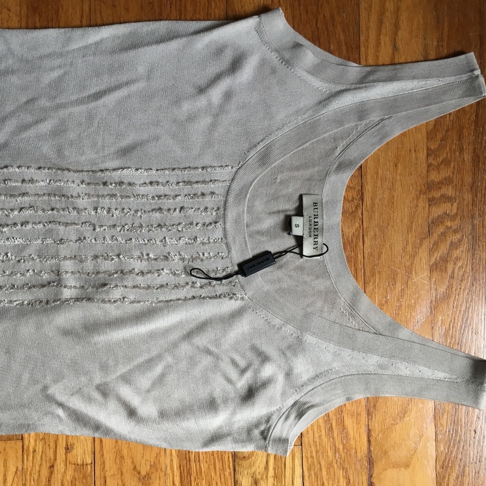 BURBERRY TANK TOP TAN FITTED
