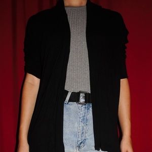 black cardigan