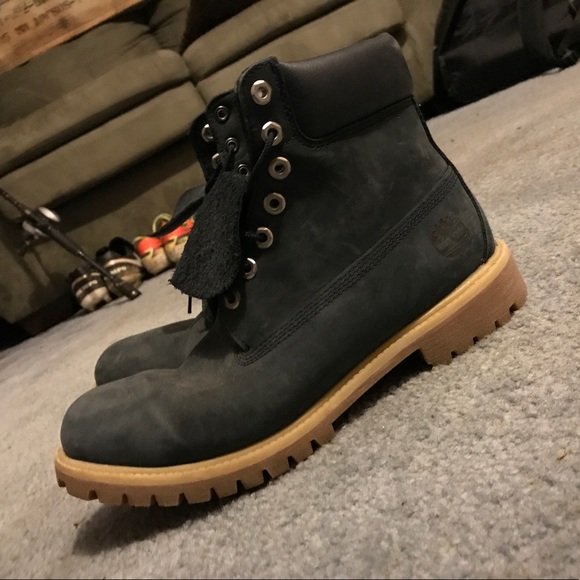Navy Blue Timberlands