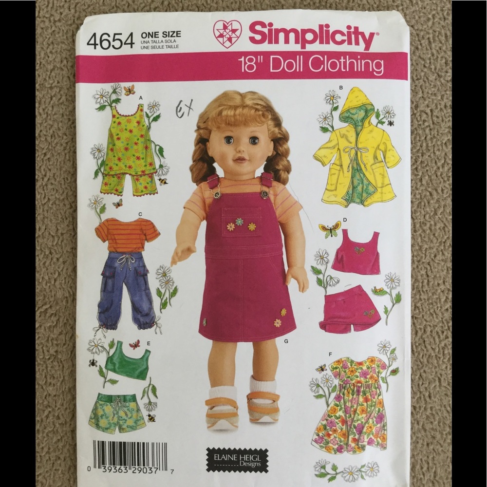 Simplicity doll patterns. New - Picture 4 of 6