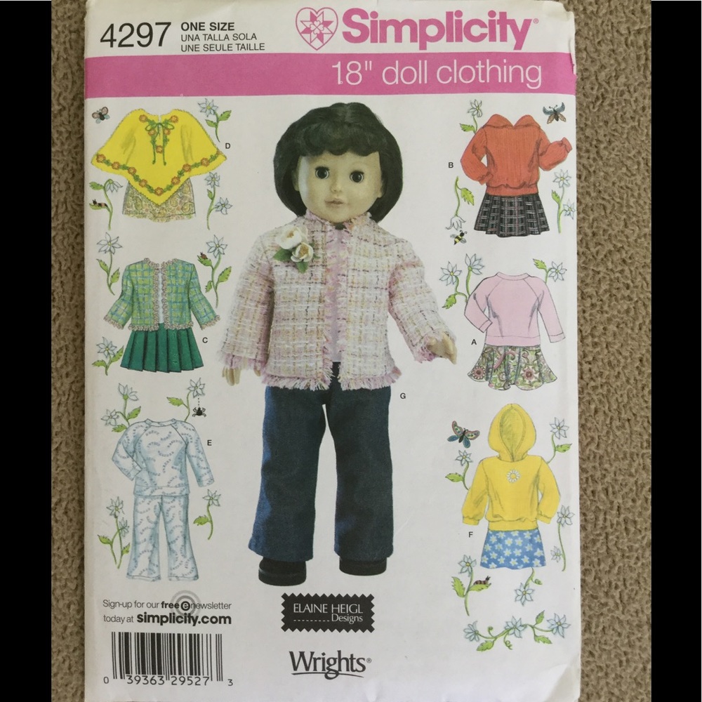 Simplicity doll patterns. New - Picture 5 of 6