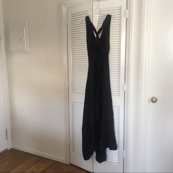 Nicole Miller Dresses & Skirts - 100% silk black dress w/small train, Nicole Miller