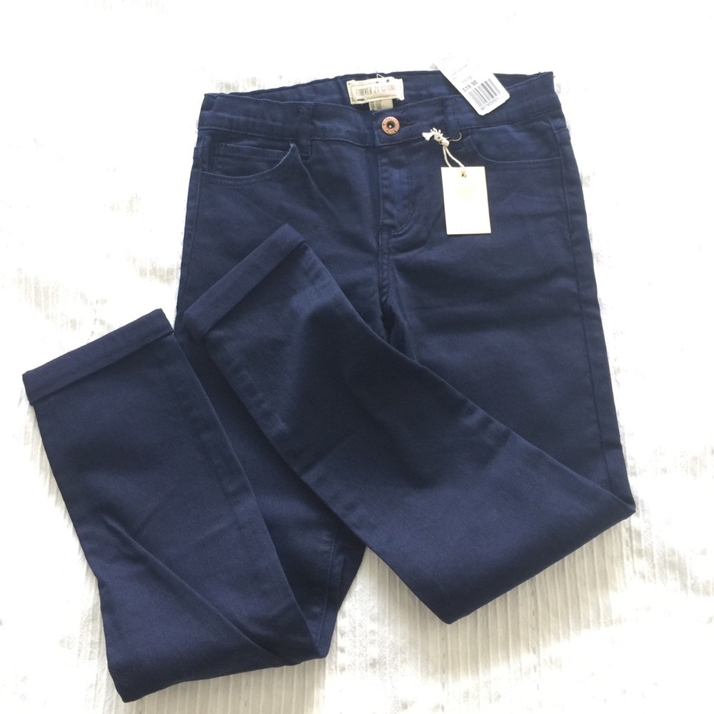 NWT girls Forever 21 denim pants in navy