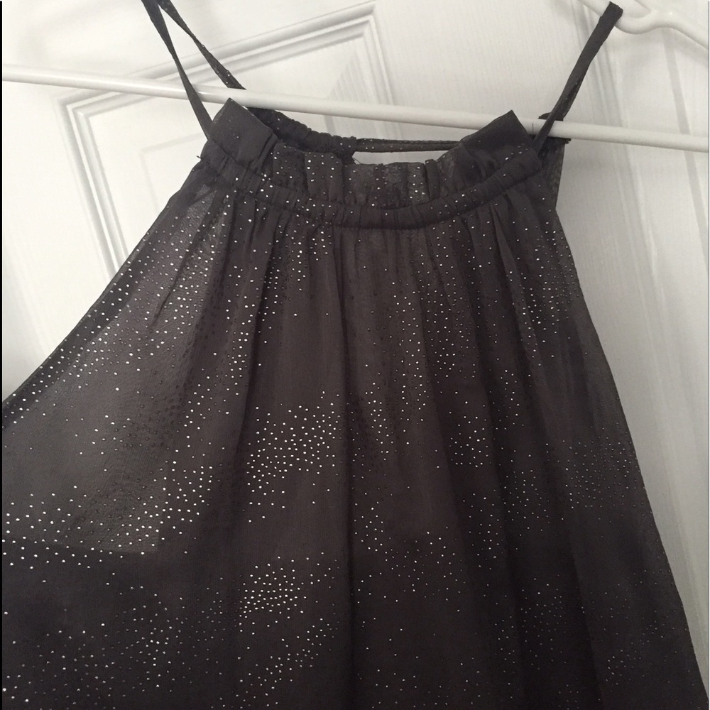 Festive Silver Halter Dress