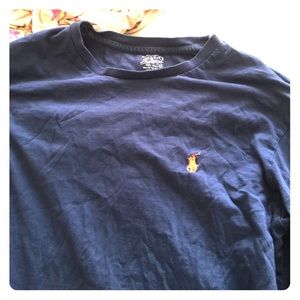 Navy polo long sleeve shirt