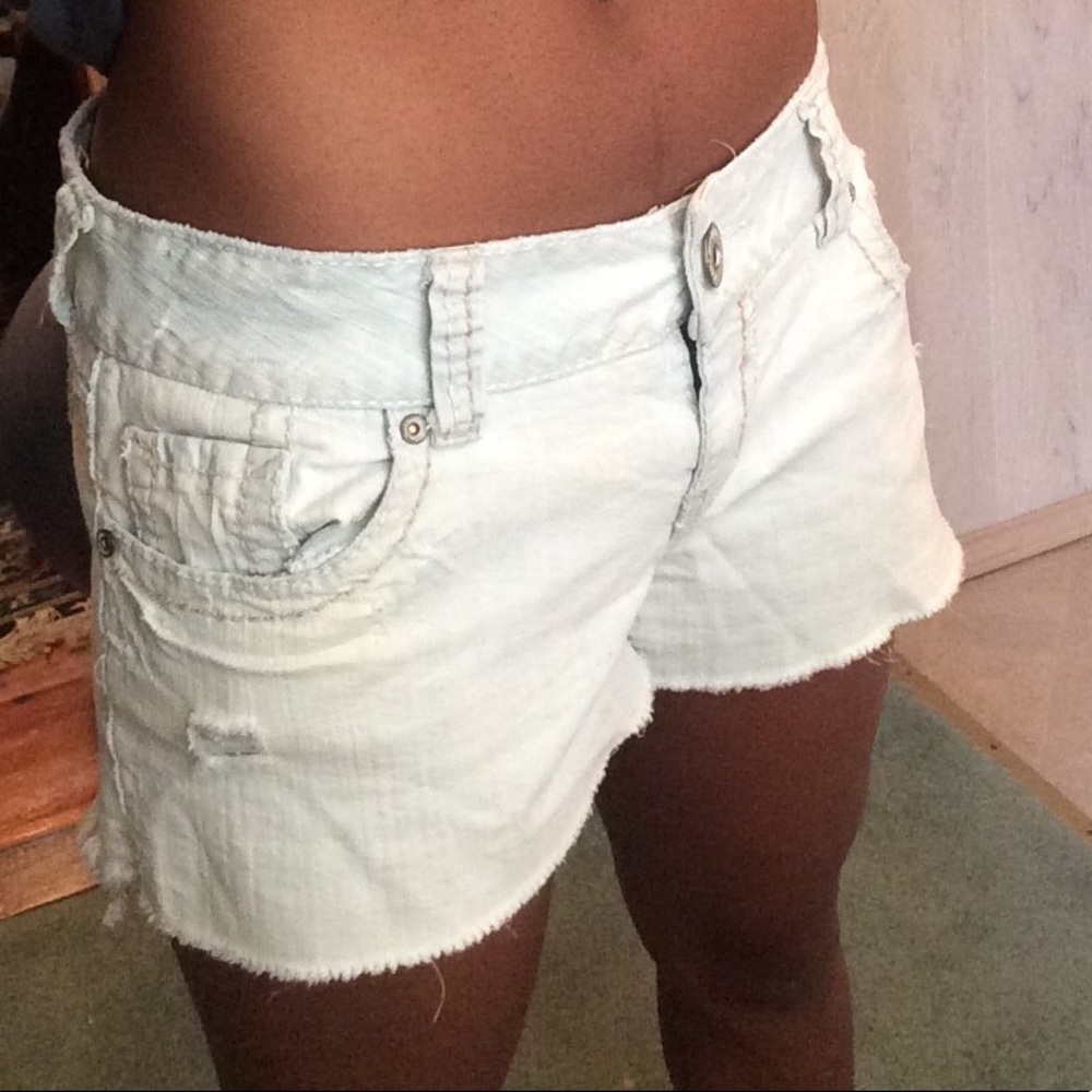 Light Wash Denim Shorts