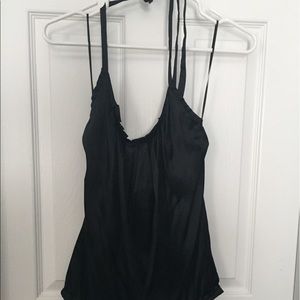 Black Silk Halter