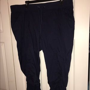 Torrid. Navy blue poplin pants