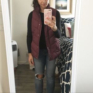 Gap polka dot vest