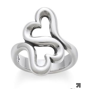 James Avery Double Heart Ring