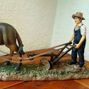 Collectors Farmer w/plow Mule (New)