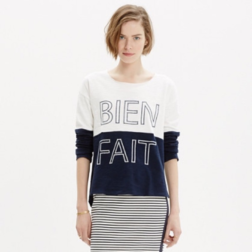 Madewell Bien Fait Setlist Pullover Top